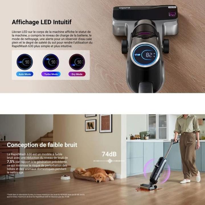 Produktbild Eureka RapidWash NEW630 Hartbodenreiniger (Saugen + Wischen)