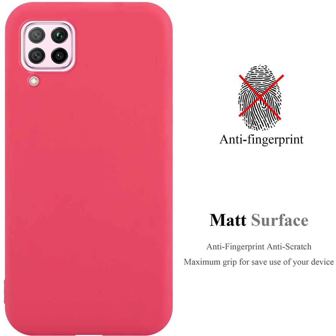 Thumbnail - Cadorabo TPU Candy Cover (Huawei Nova 7i, Huawei P40 Lite, Huawei Nova 6 SE), Smartphone Hülle, Rot
