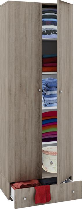 Produktbild VCM Holz Mehrzweckschrank Serie Vandol mit Drehtüren (70 x 40 x 196 cm)