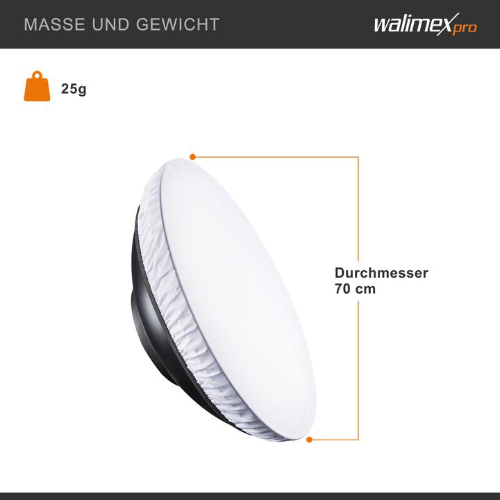 Immagine prodotto Walimex Diffusore Beauty Dish, 70cm (Beauty Dish, 70 cm)