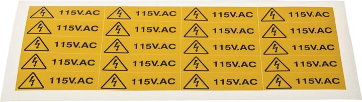 Immagine prodotto Rs Pro Cartello di sicurezza, Inglese, Nero/Giallo, Pericolo: Elettricità, H 20 mm L 60mm