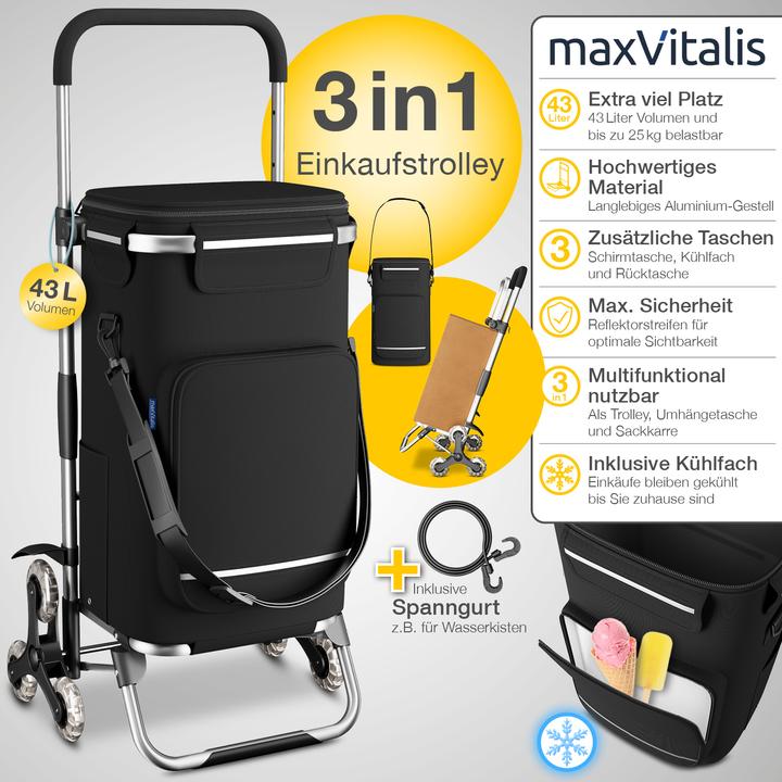 Actual product image Aktivshop Premium stair climber shopping trolley