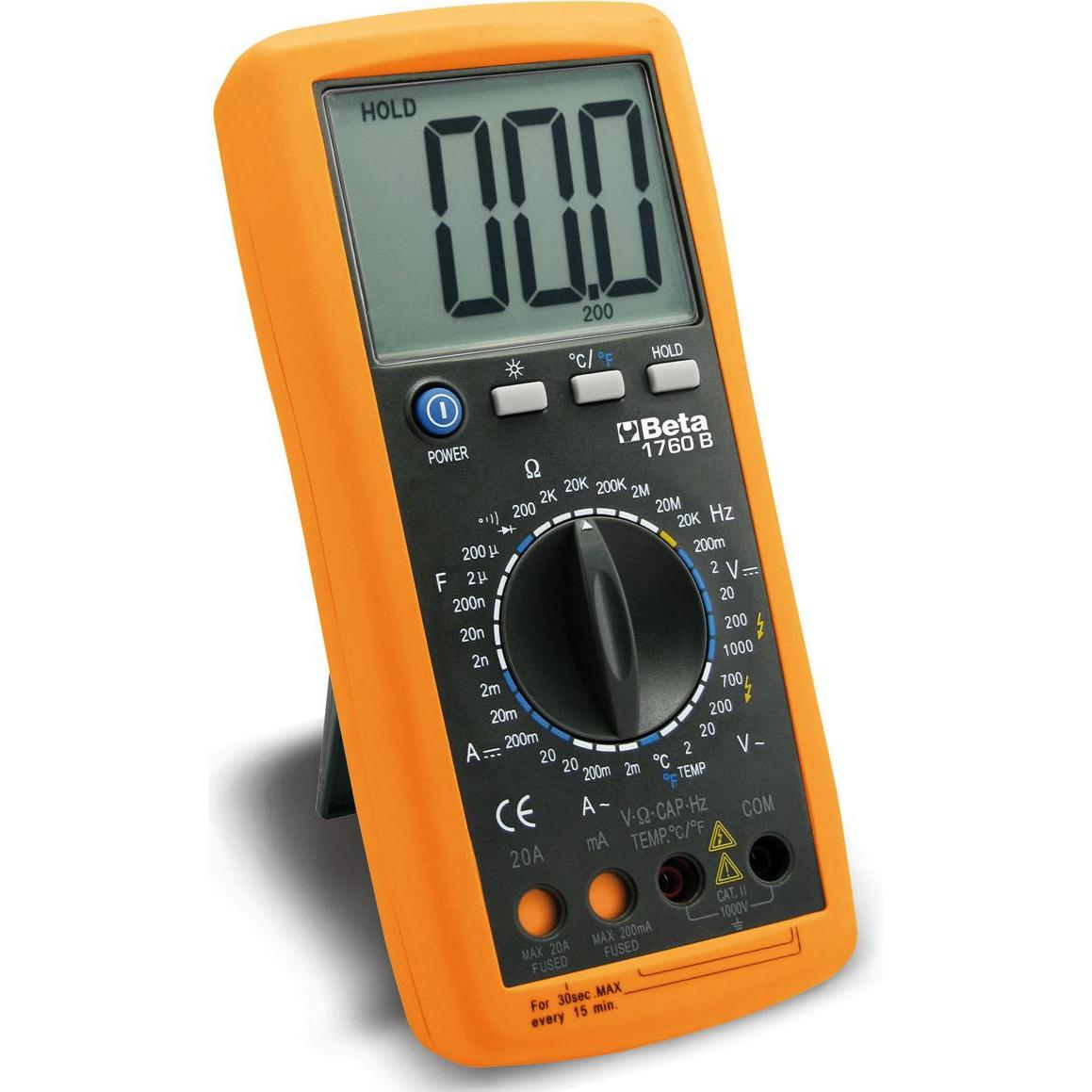 BETA, Multimeter, 1760B Mehrzweck-Digitalmultimeter Messgerät Multimeter (zertifiziertes Werkzeugzubehör mit einf