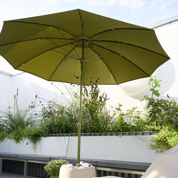 Produktbild Siena Garden Paolo Mittelstockschirm olive Ø 270 cm (2.70 m)