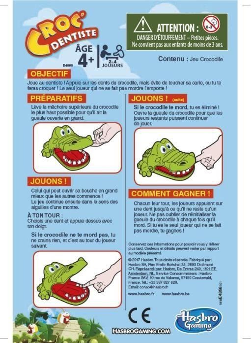 Immagine prodotto Hasbro Gaming Coccodrillo Doc (Francese)