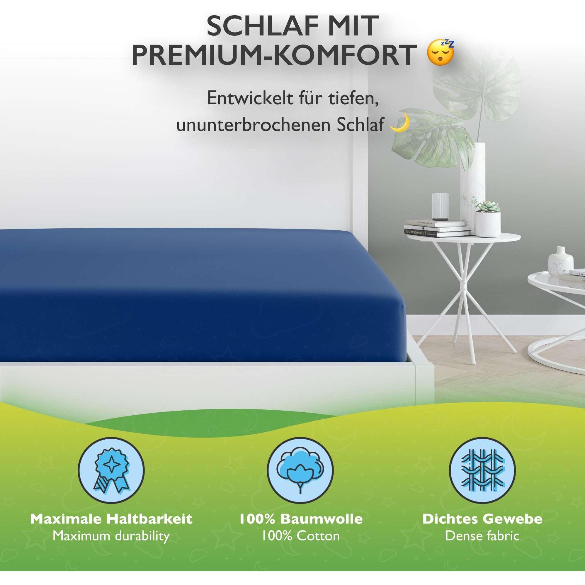 Thumbnail - Etérea, Fixleintuch, Comfort Jersey Topper (200 x 200 cm, 200 x 220 cm)
