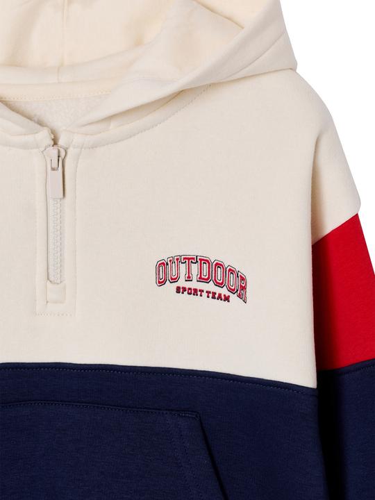 Produktbild Vertbaudet Kapuzensweatshirt Jungen im Colorblock-Look, Recycling-Polyester (110)