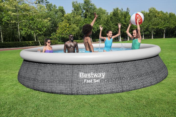Productafbeelding Bestway APO Fast Set 457x84x74cm met pomp rond blauw