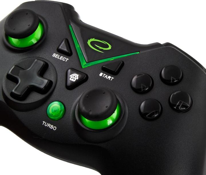 Produktbild Esperanza EGG112K Gamecontroller Gamepad PS3 XBOX ONE PC USB 2.0 Schwarz (PC, Xbox One S, PS3)