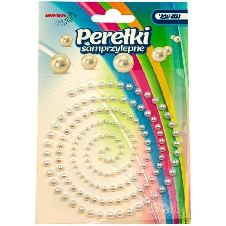 Brewis Weisse selbstklebende Perlen 150 Stk