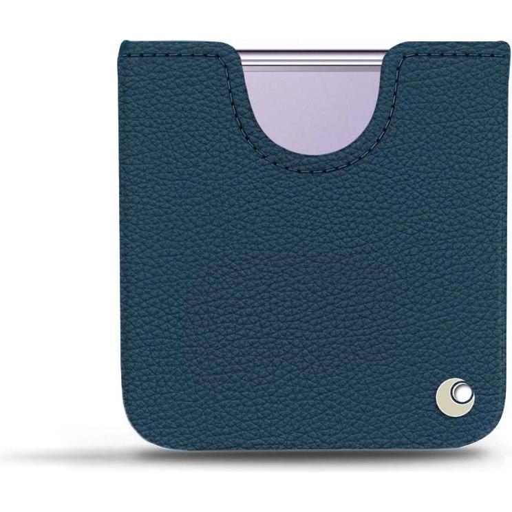 Noreve Lederschutzhülle (Samsung Galaxy Z Flip4), Smartphone Hülle, Blau
