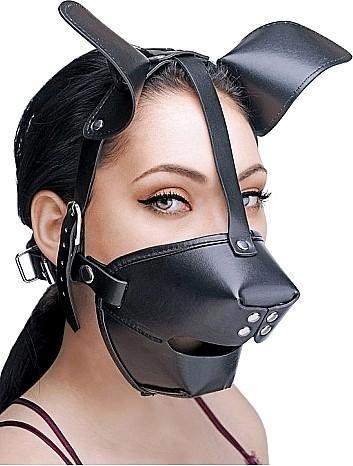 Actual product image Master Series Puppy Play Masker Met Ballgag Zwart
