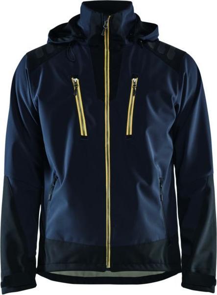 Image du produit Blakläder Veste softshellbleu foncé / jaune (S)