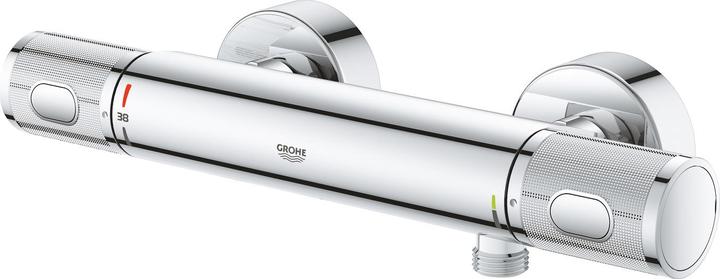 Produktbild Grohe Precision Feel Thermostat-Brausearmatur, mit ProGrip-Griff, wassersparend, chrom