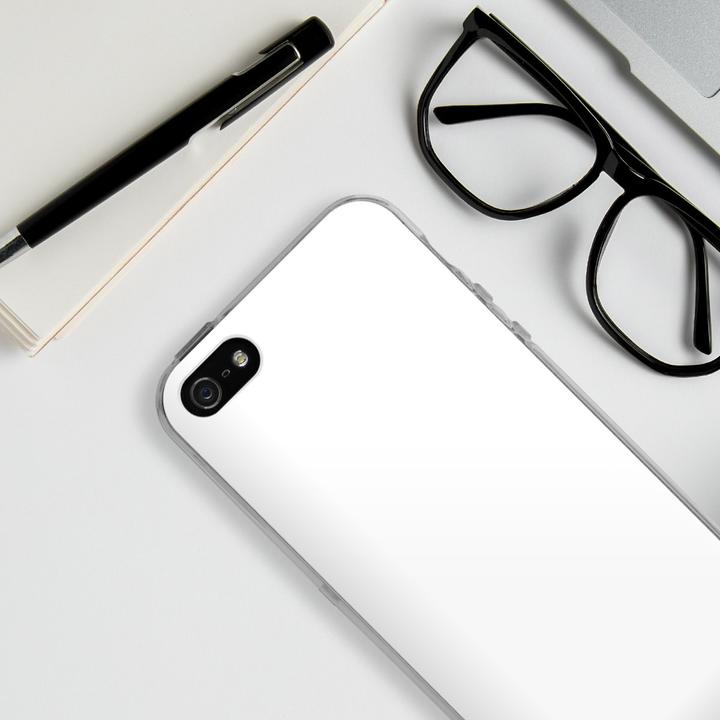 Produktbild DeinDesign Silikon Hülle für Apple iPhone 5s Handyhülle Case Smartphone Schutzhülle Farbe einfarbig weiss (Apple iPhone 5s)