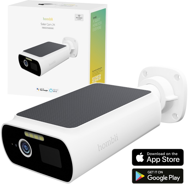 Image du produit Hombli Caméra solaire intelligente (2560 x 1440 Pixels)