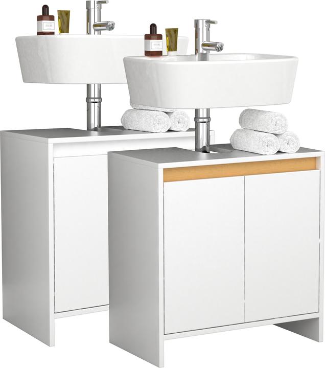 Actual product image VCM Holz Badunterschrank Malira Drehtüren