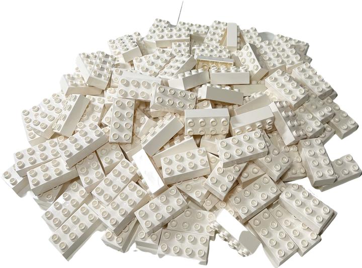 Actual product image LEGO Duplo 2x4 bricks White - Building blocks Basic bricks 3011 NEW! Quantity 10x