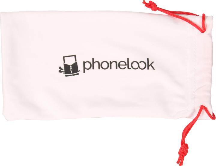 Produktbild PhoneLook UV400 Runde schwarze Sonnenbrille – ultraleicht, modernes Design + Transporttasche Schwarz