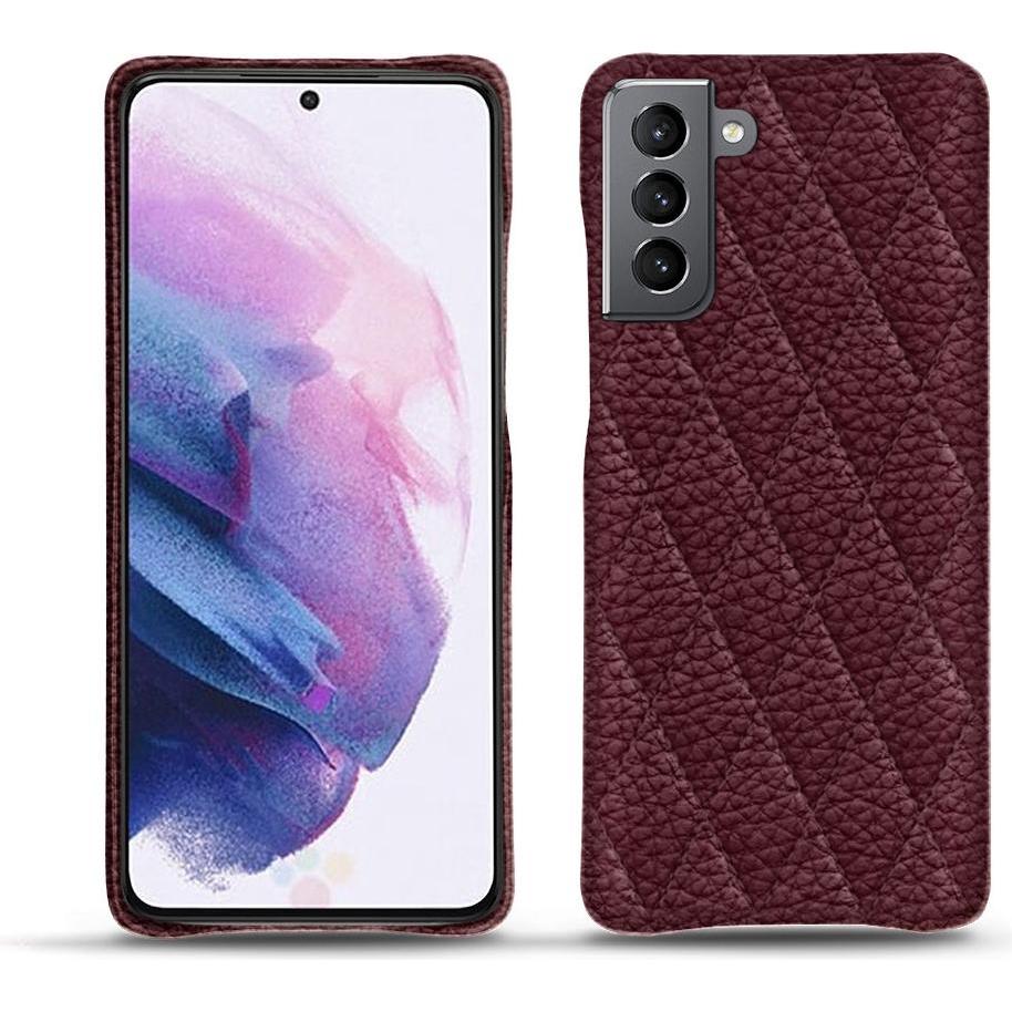 Thumbnail - Noreve Lederschutzhülle (Samsung Galaxy S21), Smartphone Hülle, Violett