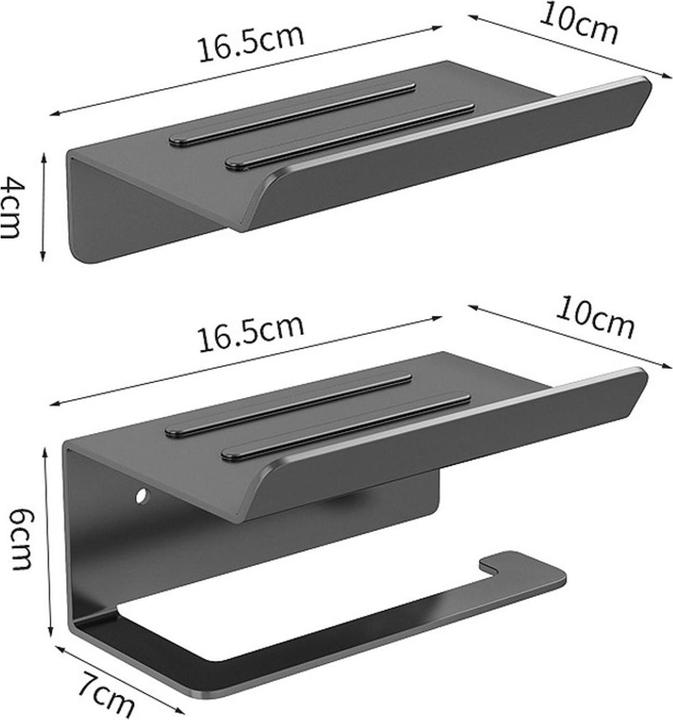 Actual product image Toilet roll holder without drilling Toilet roll holder Stainless steel paper holder Holder