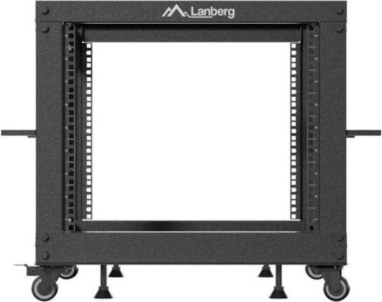 Produktbild Lanberg 19 OPEN RACK 9 HE 600X600-1100 VERSTELLBAR SCHWARZ (9 HE, 19 Zoll Rack)