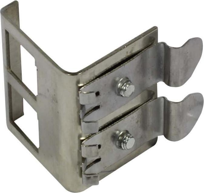 Actual product image Synergy 21 Keystone DIN Rail module support for 2xTP module top-hat rail adapter (Keystone module holder)
