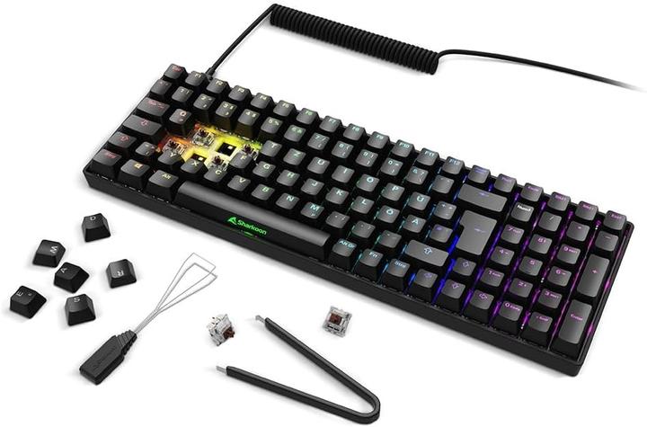 Actual product image Sharkoon SGK50 S2 bk Gateron Brown EN (DE, Cable, Wireless)