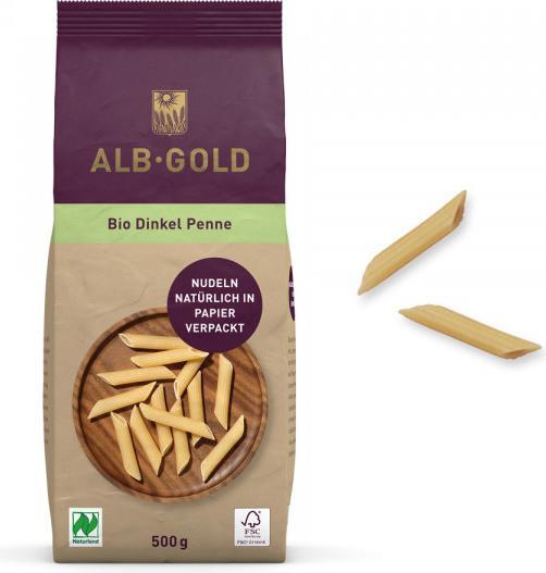 Produktbild Alb-Gold Dinkel Penne Bio (500 g)