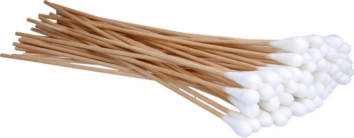 CareLiv Cotton buds wood 25cm big head, 50 pcs.