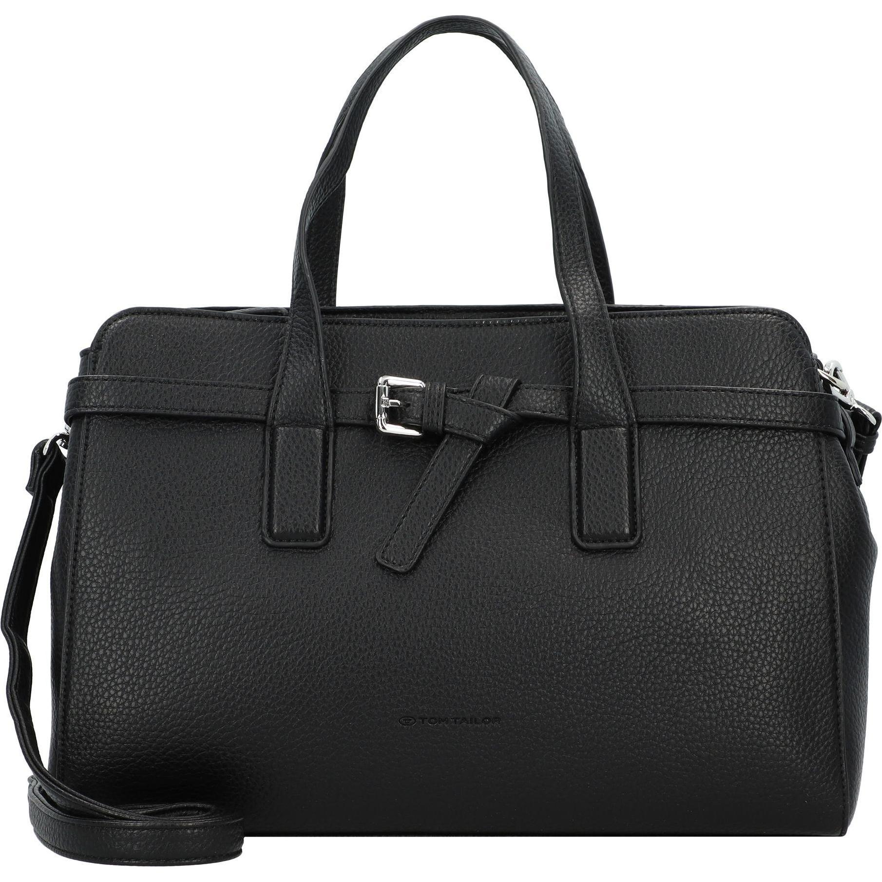 Tom Tailor, Handtasche, Maurine Schultertasche 35 cm, Schwarz