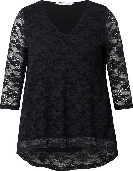 Produktbild Miamoda T-Shirt, A-Linie, transparente Spitze, blickdichtes Top (42)
