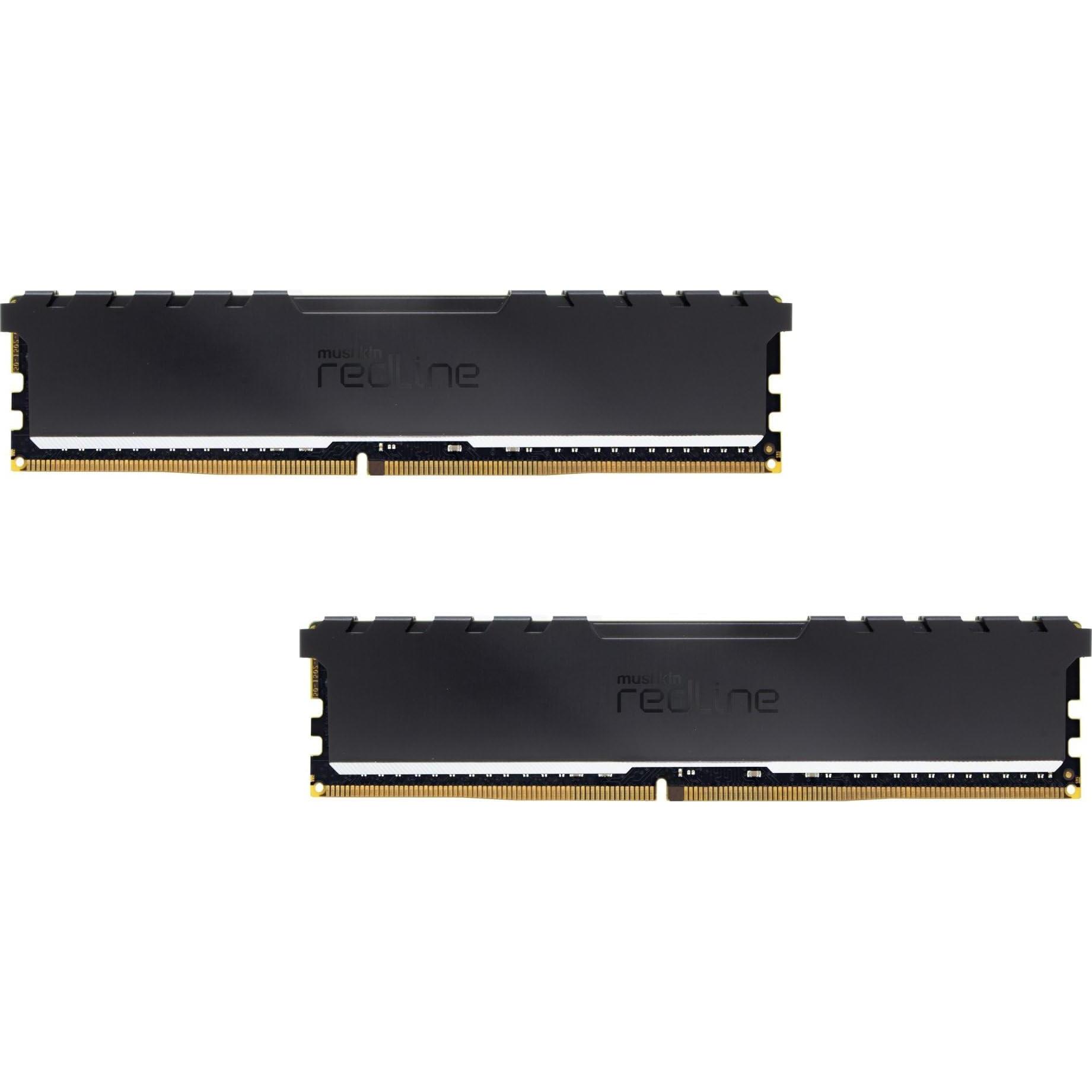 Mushkin RAM D4 2666 16GB C16 RedlineST K2 (2 x 8GB, 2666 MHz, DDR4-RAM, U-DIMM), RAM, Schwarz