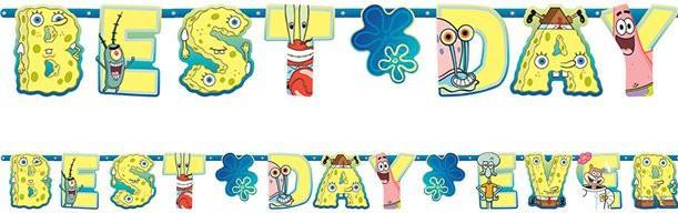 Actual product image Amscan Guirlandes d'anniversaire Bob l'Éponge (1 pcs.)