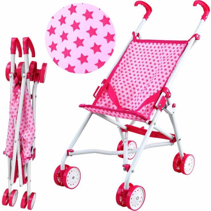 Jokomisiada PIXINO Baby-Puppenwagen, rosa