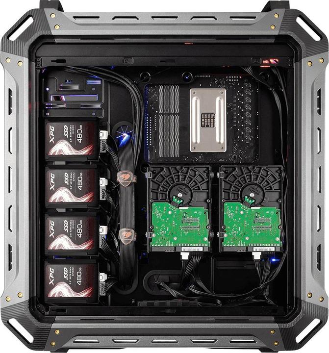 Actual product image Cougar Case Panzer Max G Full tower easily moddable 1 pcs of 120 mm fans non LED tempred glass panel (ATX, mATX, Mini-ITX, SSI CEB)
