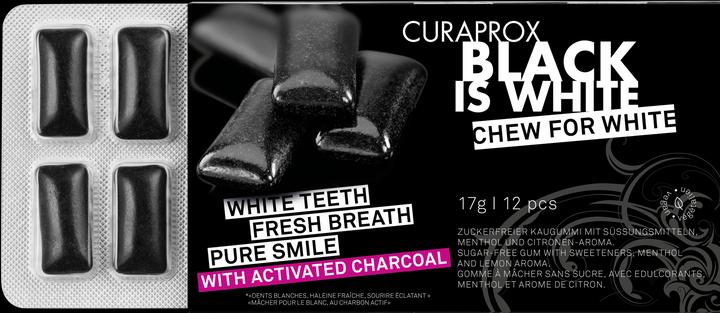 Produktbild Curaprox Black Is White Kaugummi (12 Stk., 23 g)