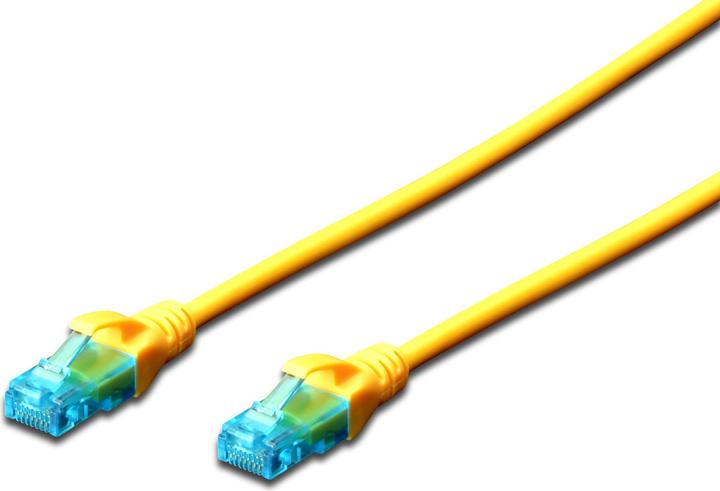 Produktbild Digitus Patchcord UTP kat. 5e PVC żółty (U/UTP, CAT5e, 25 m)