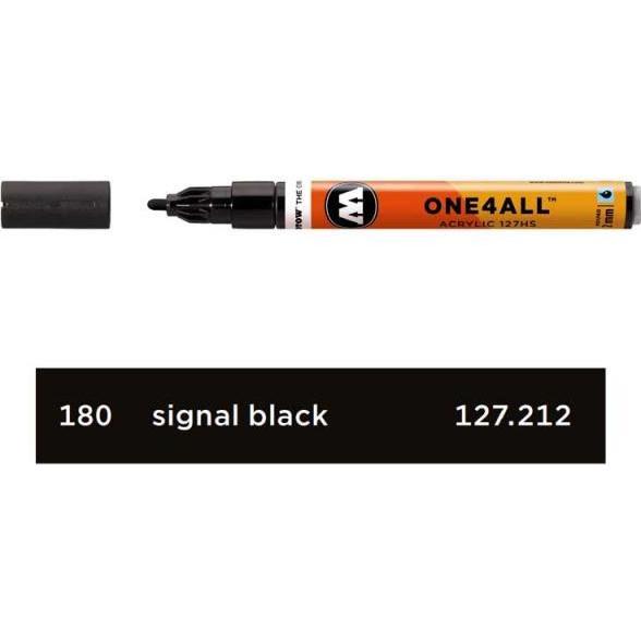 Molotow, Marker, Filzstift One4all 127HS signal bck 180 (Signalschwarz, 2 mm, 1 x)