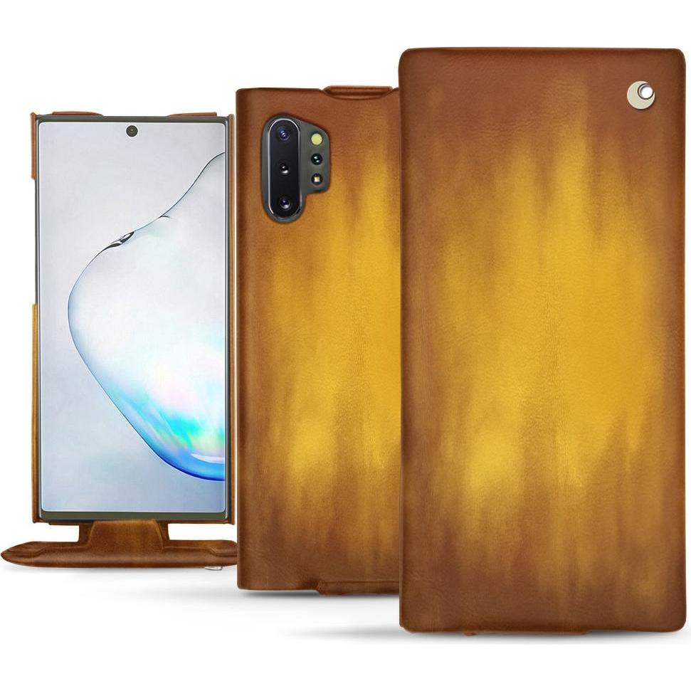 Noreve Lederschutzhülle vertikal (Samsung Galaxy Note 10+), Smartphone Hülle, Gold