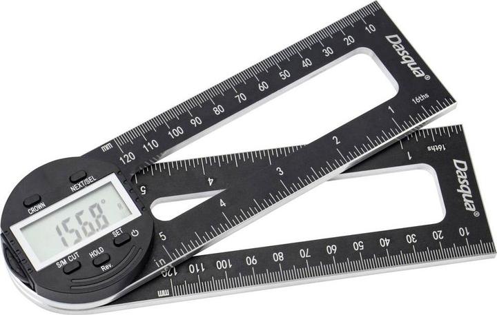 Produktbild Dasqua 1804-6771 Digitaler Winkelmesser für Gehrungssägen 280 mm 360 ° 1 St.