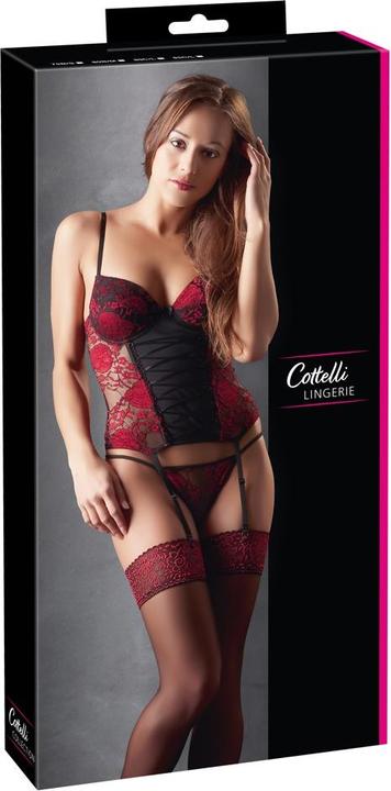 Produktbild Cottelli Collection Strapscorsage mit String (L)