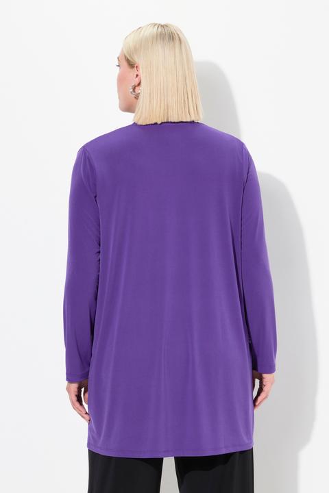 Produktbild Ulla Popken Jerseyjacke, offene Form, V-Ausschnitt (58)