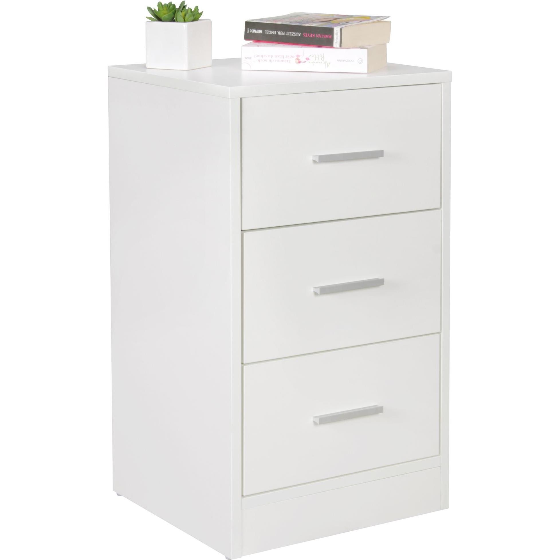FineBuy, Nachttisch, Libbie (38 x 35 x 68 cm)