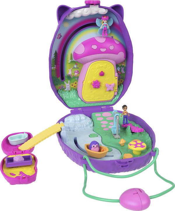 Actual product image Polly Pocket hedgehog mum & baby casket