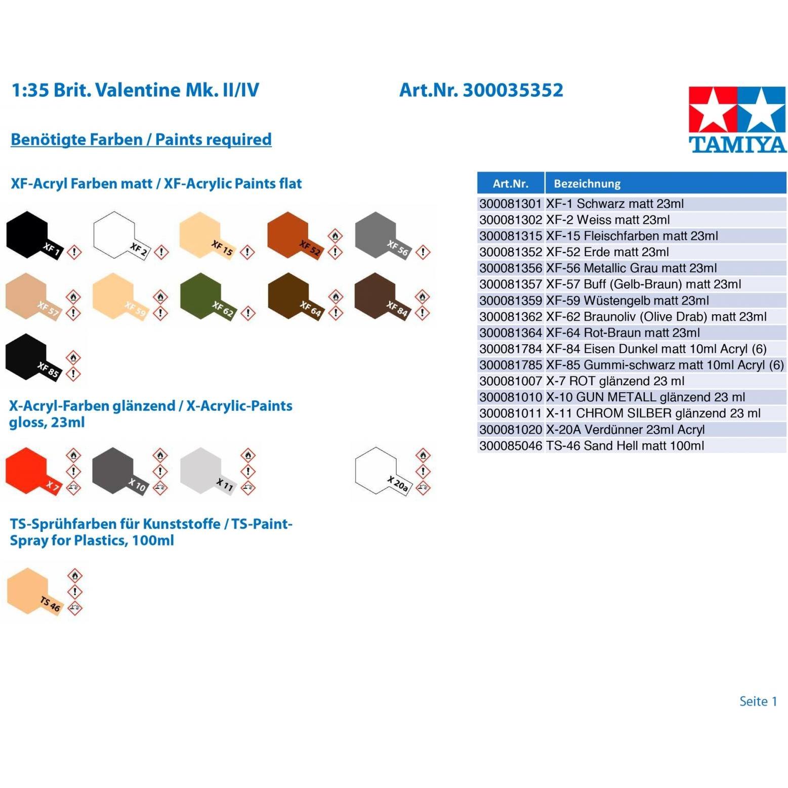 Thumbnail - Tamiya British Infantry Tank Mk.III Valentine Mk.II/IV