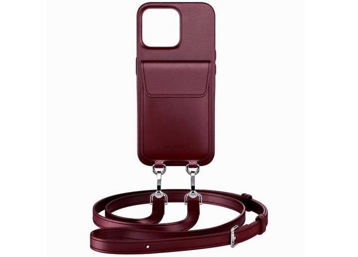 Urbany's Necklace Case Handykette+ iPhone 16 Red Wine, Grundfarbe