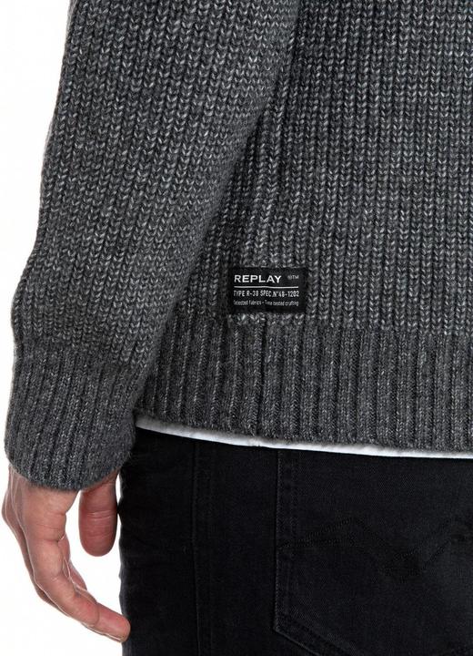 Produktbild Replay Herenvest, M10 donkergrijs gemêleerd., S (S)