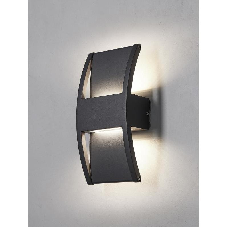 Nielsen Light, Gartenbeleuchtung, Laerk Vaeglampe Antracit Grå Up/Downlight