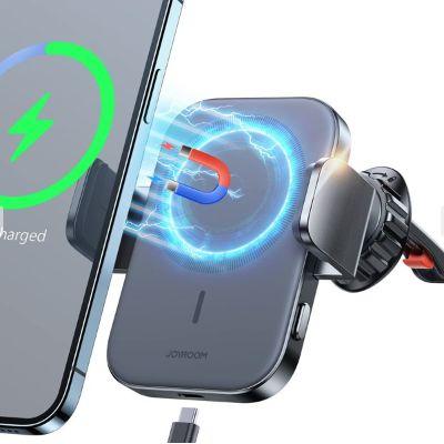 Actual product image Joyroom Magnetic Wireless Car Charger Holder (ventilation grille)
